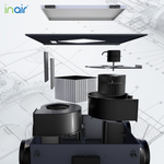 Load image into Gallery viewer, InAir™ 150HRU Ceiling or Wall Mounted Units - Residential and Commercial c/w Controller
