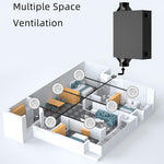 Load image into Gallery viewer, Slimline Filter Fan unit installation guide - Incoming air passes through the Unit before distribution into rooms
